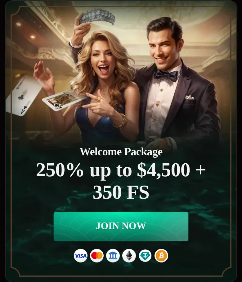 The welcome-package banner on the official CrownPlay site